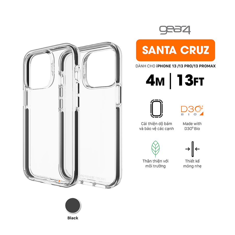 Ốp lưng iPhone 13 Pro Max Gear4 Santa Cruz